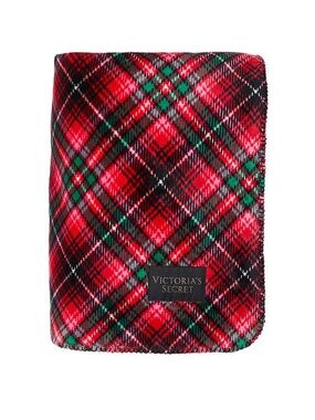 Victoria's Secret 2022 Red Holiday Plaid Blanket